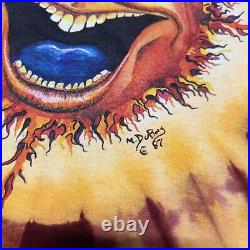 Vtg Mike Dubois T Shirt XL Sun Tie Dye 1987 Single Stitch Grateful Dead USA 80s