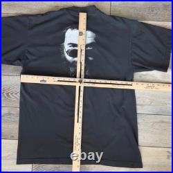 Vtg Q-Tees Grateful Dead Jerry Garcia Shirt XL Double Stitch Handprint USA Read
