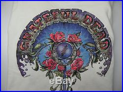 Vtg Rare GRATEFUL DEAD Concert T-Shirt Garcia 94 Tour M Dubois Rose Skull Art US