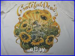 Vtg Rare GRATEFUL DEAD Concert T Shirt Garcia 94 Tour Sunflower Grower Art USA