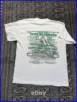 Vtg Taste of Chicago 1995 Grateful Dead Pearl Jam Shirt Size L