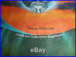 Vtg grateful dead tie dye 2-sided t shirt L not fade away tammy schatz 1995 rare