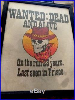 Wanted Dead & Alive Grateful Dead Band Concert T-Shirt Rare Rare Rare