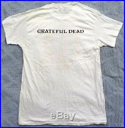 White VINTAGE CONCERT T-SHIRT Grateful Dead NWT NOS rare BLUES FOR ALLAH 1988