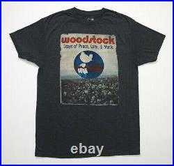 Woodstock Shirt T Shirt 1969 3 Days of Peace Love & Music Art Logo Grateful Dead