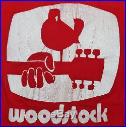 Woodstock t-shirt original 1969 vintage tee Hendrix Joplin Grateful Dead Medium
