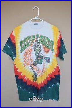 XL Grateful Dead 1996 Lithuania Olympic Basketball Tie Die T-Shirt